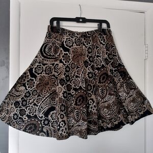 Winter flare skirt